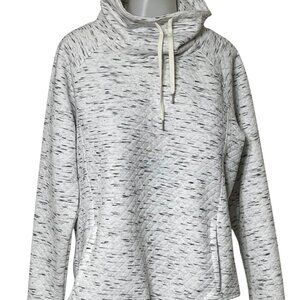 North‎ River. Womens Pullover Hoodie Sz L By Next Run - Gray With Black Speckles